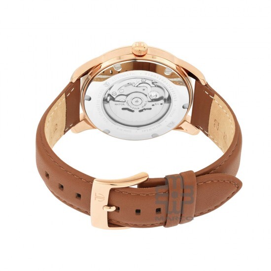 Titan Automatics 90126WL01 Silver Dial Leather Strap Automatic Men's Watch