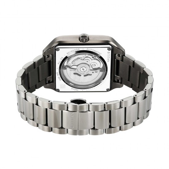 Titan Shaped Automatics 90162QM01 Black Dial Metal Strap Men's Watch Titan Shaped Automatics 90162QM01 Black Dial Metal Strap Men's Watch
