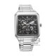 Titan Shaped Automatics 90162SM01 Black Dial Metal Strap Men's Watch
