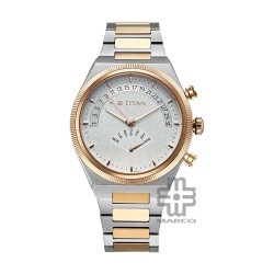 Titan Classique Micromotors 90180KM01 Silver Dial Stainless Steel Strap Men Watch