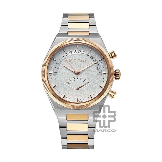 Titan Classique Micromotors 90180KM01 Silver Dial Stainless Steel Strap Men Watch