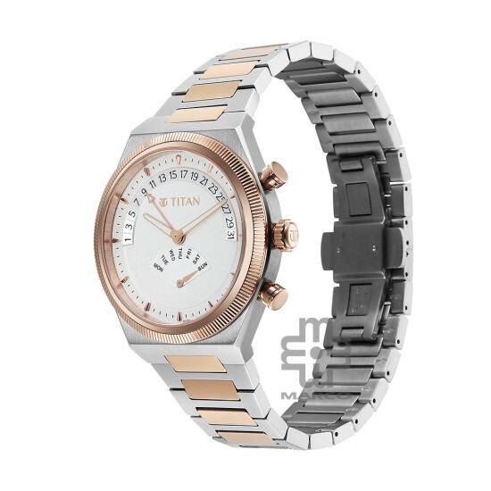 Titan Classique Micromotors 90180KM01 Silver Dial Stainless Steel Strap Men Watch