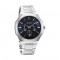Titan Classic Slim Multifunction 90198SM01 Blue Dial Stainless Steel Strap Quartz Men Watch