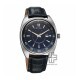 Titan Classique Tonneau 90211SL01 Blue Dial Leather Strap Men Watch