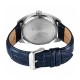 Titan Classique Tonneau 90211SL01 Blue Dial Leather Strap Men Watch