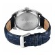 Titan Classique Tonneau 90211SL01 Blue Dial Leather Strap Men Watch