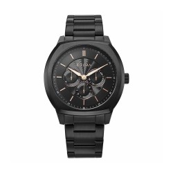 Titan Regalia Arc 90213NM01 Black Dial Stainless Steel Strap Men Watch