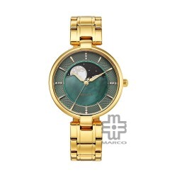 Titan Noor Collection 95086YM01 Green Dial Stainless Steel Strap Women Watch