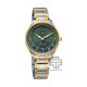 Titan Noor Collection 95185BM01 Green Dial Stainless Steel Strap Women Watch