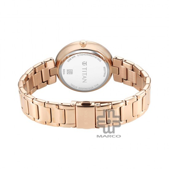 Titan Purple Style Up 95237WM01 Mother Of Pearl Dial Stainless Steel Strap Women Watch Titan Purple Style Up 95237WM01 Mother Of Pearl Dial Stainless Steel Strap Women Watch