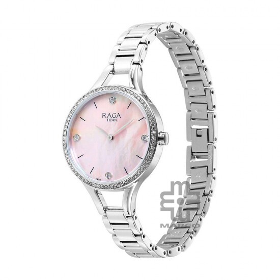 Titan Raga Showstopper 95275SM01 Mother Of Pearl Dial Stainless Steel Strap Women Watch