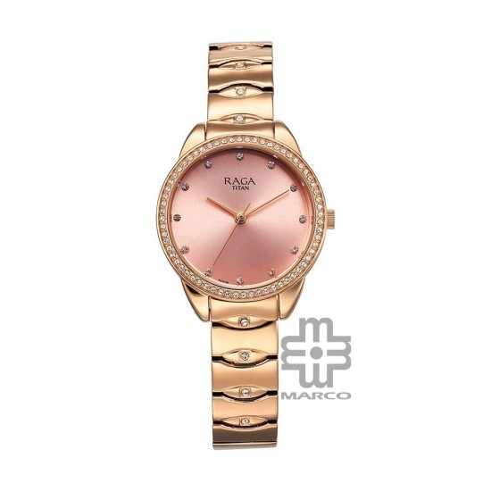 Titan Raga Showstopper 95281WM01 Purple Dial Metal Strap Quartz Women's Watch