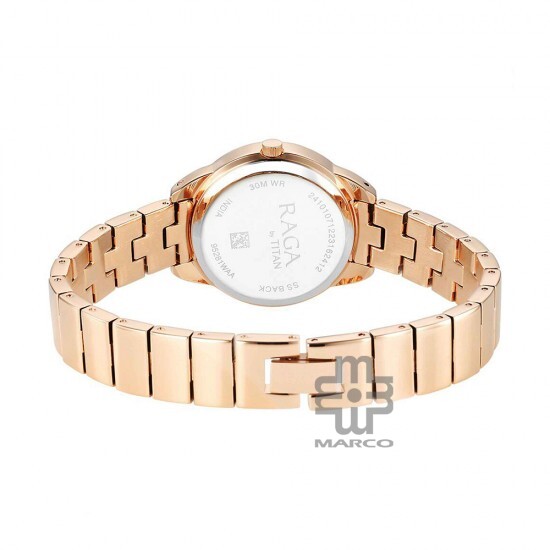 Titan Raga Showstopper 95281WM01 Purple Dial Metal Strap Quartz Women's Watch