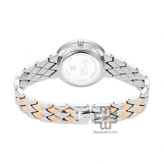 Titan Raga Showstopper 95282KM01 Silver Dial Metal Strap Quartz Women's Watch