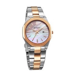 Titan Workday Wonders 95295KM01 Mother Of Pearl Dial Stainless Steel Strap Women Watch