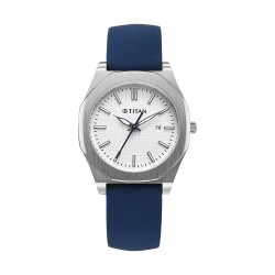 Titan Workday Wonders 95295SP01 White Dial Silicone Strap Women Watch