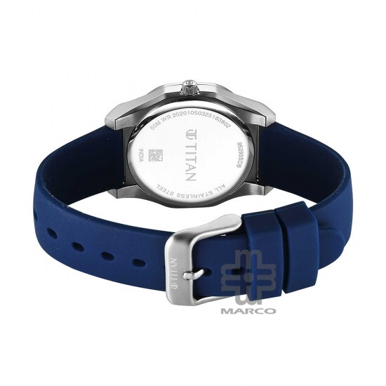 Titan Workday Wonders 95295SP01 White Dial Silicone Strap Women Watch