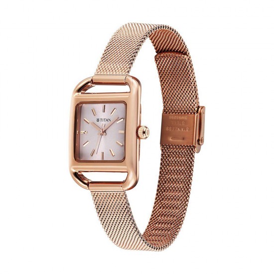 Titan Horizon 95298WM01 Pink Dial Stainless Steel Strap Quartz Women Watch Titan Horizon 95298WM01 Pink Dial Stainless Steel Strap Quartz Women Watch
