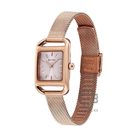 Titan Horizon 95298WM01 Pink Dial Stainless Steel Strap Quartz Women Watch