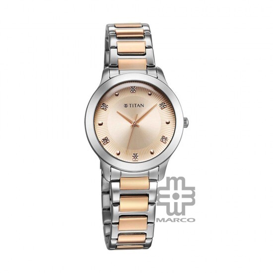 Titan Horizon 95299KM01 Rose Gold Dial Stainless Steel Strap Quartz Women's Watch
