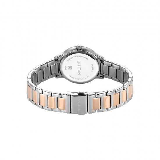 Titan Horizon 95299KM01 Rose Gold Dial Stainless Steel Strap Quartz Women's Watch