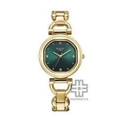 Titan Raga Showstopper 95301YM01 Green Dial Metal Strap Women Watch