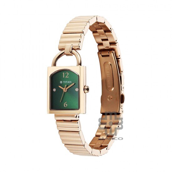 Titan Metro 95303WM01 Green Dial Stainless Steel Strap Women Watch