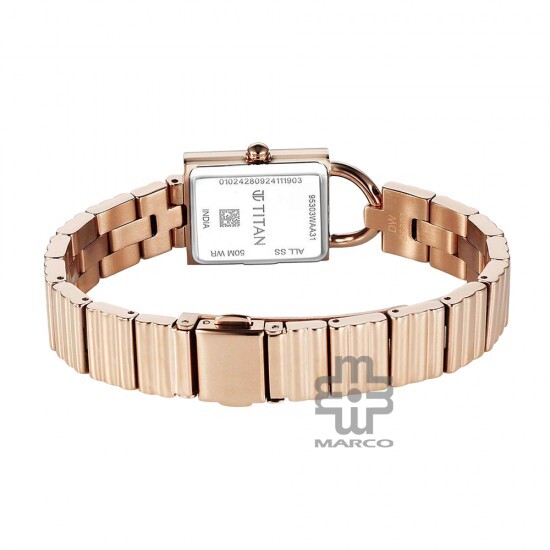 Titan Metro 95303WM01 Green Dial Stainless Steel Strap Women Watch