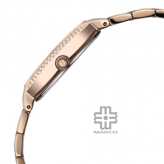 Titan Metro 95304WM01 Rose Gold Dial Stainless Steel Strap Women Watch