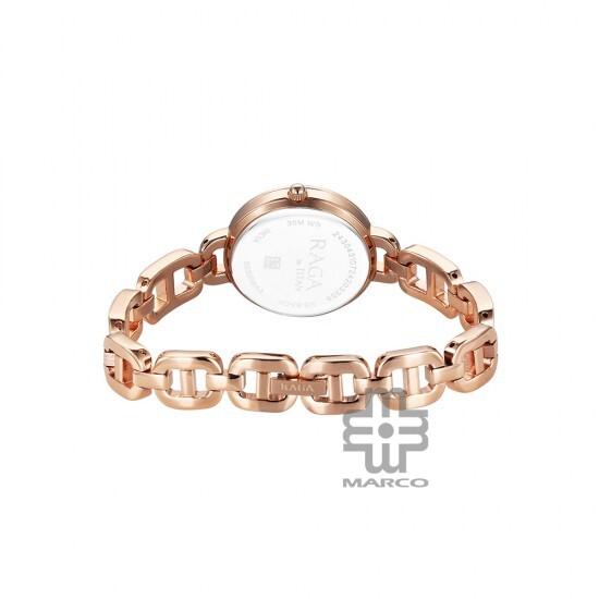 Titan Raga Showstopper 95305WM01 Rose Gold Dial Metal Strap Quartz Women's Watch