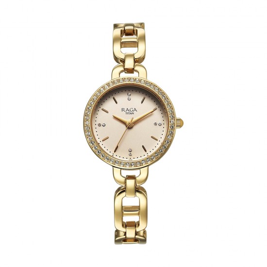 Titan Raga Showstopper 95305YM01 Silver Dial Metal Strap Quartz Women's Watch Titan Raga Showstopper 95305YM01 Silver Dial Metal Strap Quartz Women's Watch