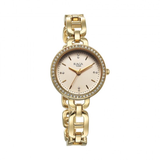 Titan Raga Showstopper 95305YM01 Silver Dial Metal Strap Quartz Women's Watch Titan Raga Showstopper 95305YM01 Silver Dial Metal Strap Quartz Women's Watch