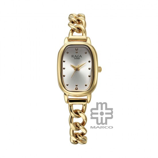 Titan Raga Showstopper 95309YM01 Silver Dial Metal Strap Quartz Women's Watch