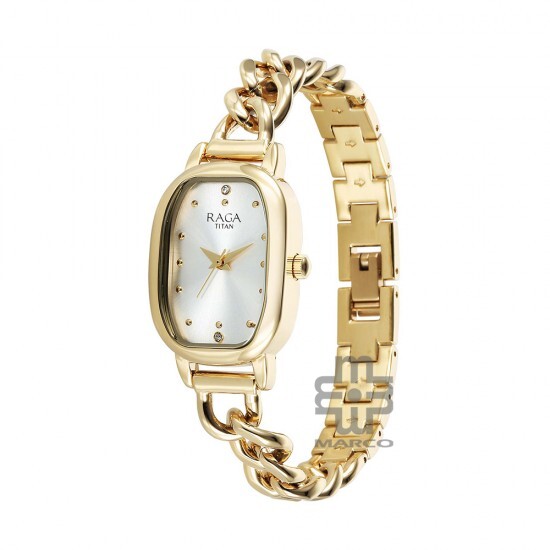 Titan Raga Showstopper 95309YM01 Silver Dial Metal Strap Quartz Women's Watch