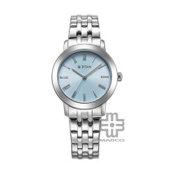 Titan Workmode 95312SM01 Blue Dial Stainless Steel Strap Quartz Women Watch
