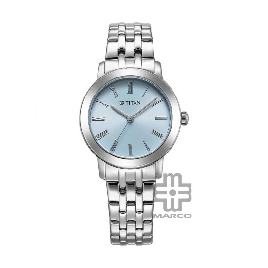 Titan Workmode 95312SM01 Blue Dial Stainless Steel Strap Quartz Women Watch