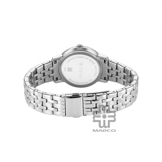 Titan Workmode 95312SM01 Blue Dial Stainless Steel Strap Quartz Women Watch
