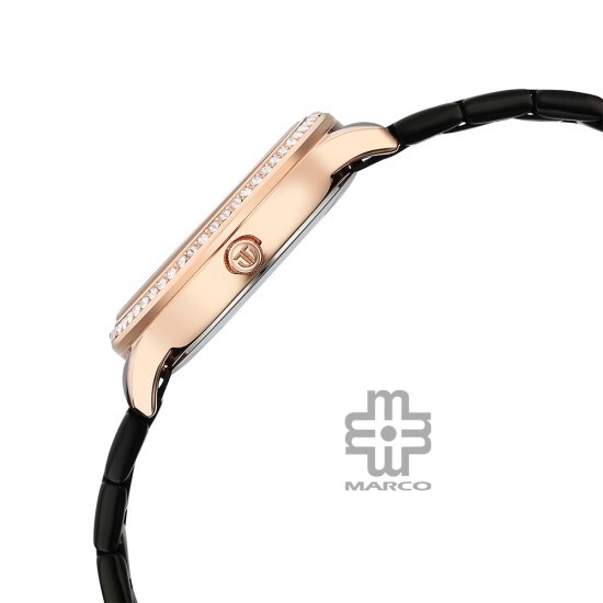 Titan Glamour 95314KM01 Black Dial Stainless Steel Strap Quartz Women's Watch