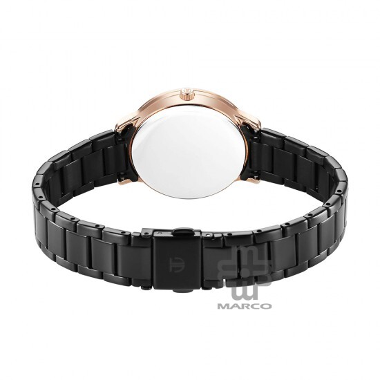 Titan Glamour 95314KM01 Black Dial Stainless Steel Strap Quartz Women's Watch