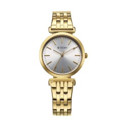 Titan Workmode 95321YM01 Silver Dial Stainless Steel Strap Women Watch