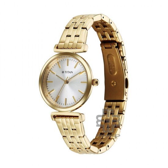Titan Workmode 95321YM01 Silver Dial Stainless Steel Strap Women Watch