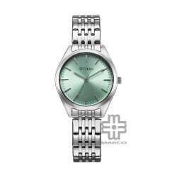 Titan Workmode 95322SM01 Green Dial Stainless Steel Strap Quartz Women Watch
