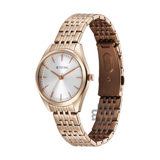 Titan Workmode 95322WM01 Silver Dial Stainless Steel Strap Women Watch