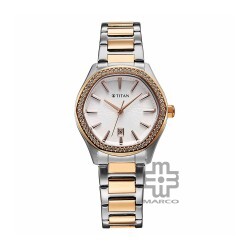 Titan Glamour 95326KM01 Silver Dial Stainless Steel Strap Quartz Women's Watch