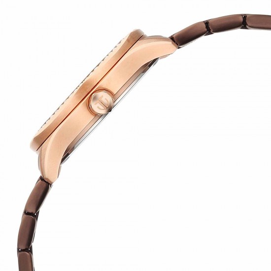 Titan Glamour 95326KM02 Brown Dial Stainless Steel Strap Quartz Women's Watch