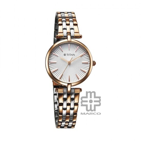 Titan Work Mode 95351KM01 Silver Dial Metal Strap Quartz Women's Watch