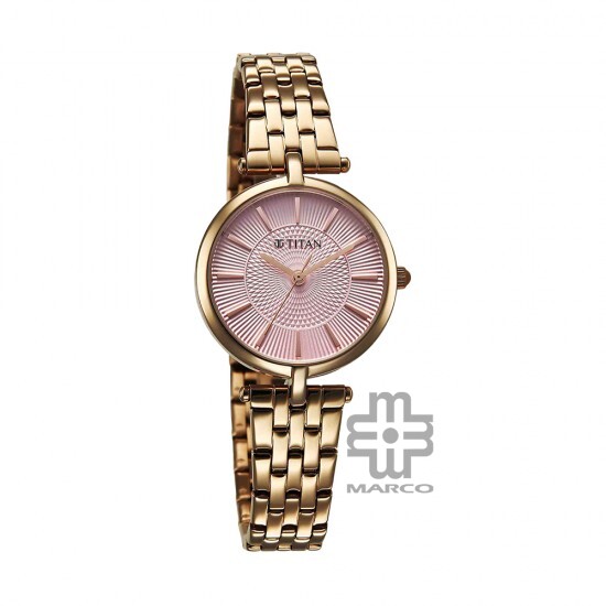 Titan Work Mode 95351WM01 Pink Dial Metal Strap Quartz Women's Watch