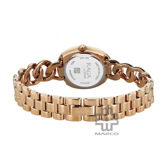Titan Raga Spotlight 95429WM01 Grey Dial Metal Strap Quartz Women's Watch