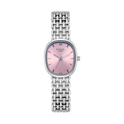 Titan Raga Spotlight 95430SM01 Pink Dial Metal Strap Quartz Women's Watch
