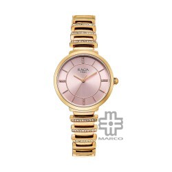 Titan Raga Spotlight 95431WM01 Pink Dial Metal Strap Quartz Women's Watch